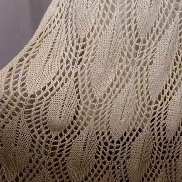 Crochet Maxi Skirt Hombre Fade Cobweb Weave Knit Pencil Slim Floor Length Long - Picture 4 of 8